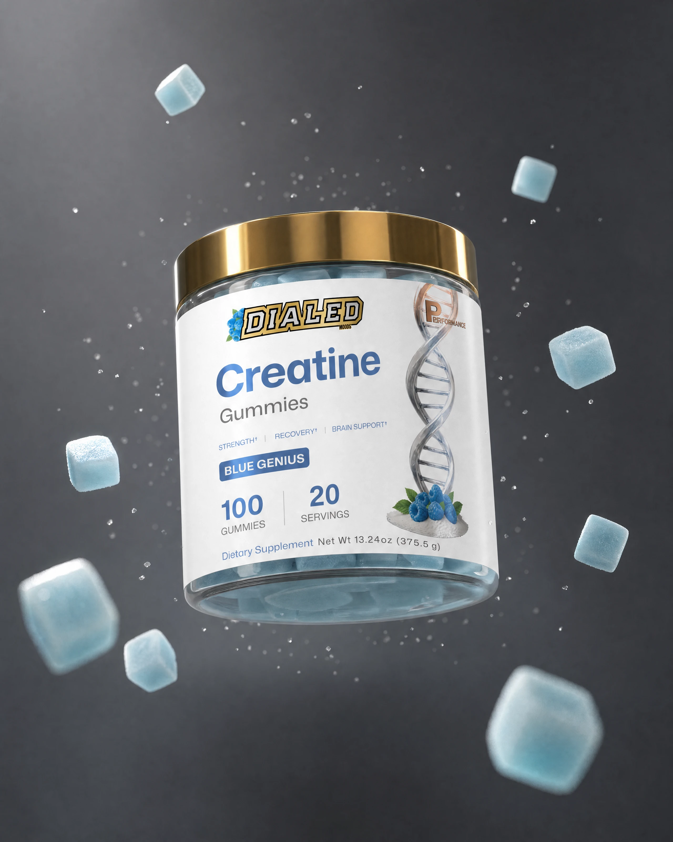Creatine Gummies · Blue Genius